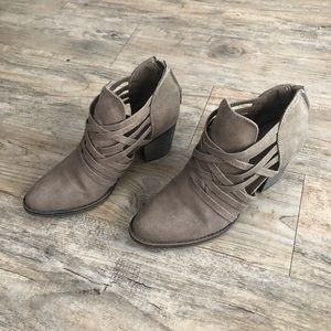 Taupe ankle boots